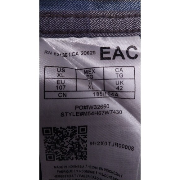 Mens Guess Long Sleeve Western Cowboy Shirt XL Blue and Gray - Picture 9 of 9